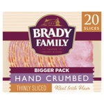 Brady Family Hand Crumbed Thinly Sliced Ham Bigger Pack (165 g)